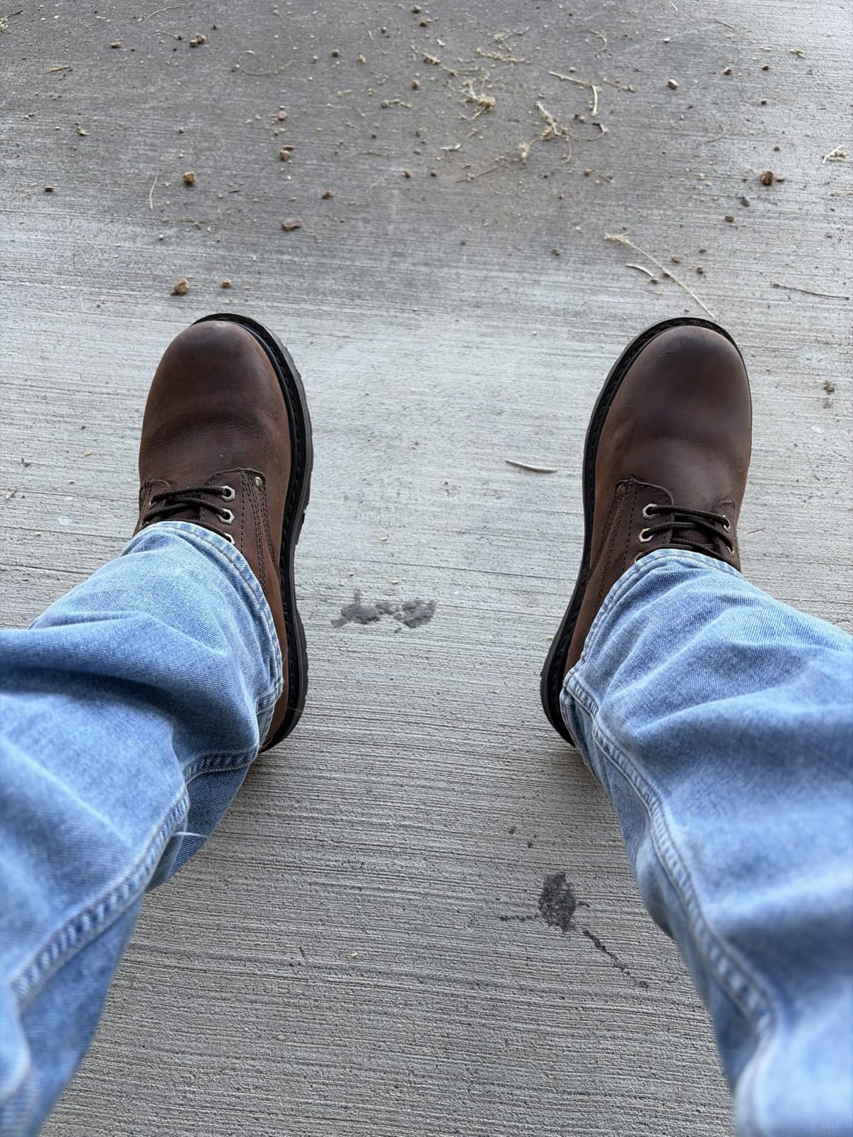 Work Boots for Men Soft Toe – 6inch Leather Boots for Construction Rubber Sole Working botas de trabajo para hombre, “Tank” Workboots customer photo 1