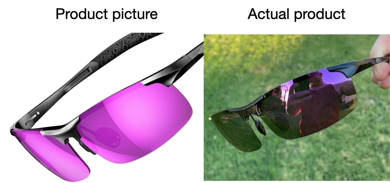 ATTCL 0.9 oz Polarized Sunglasses Men Al-Mg Metal Golf Fishing Sports UV400 customer photo 2