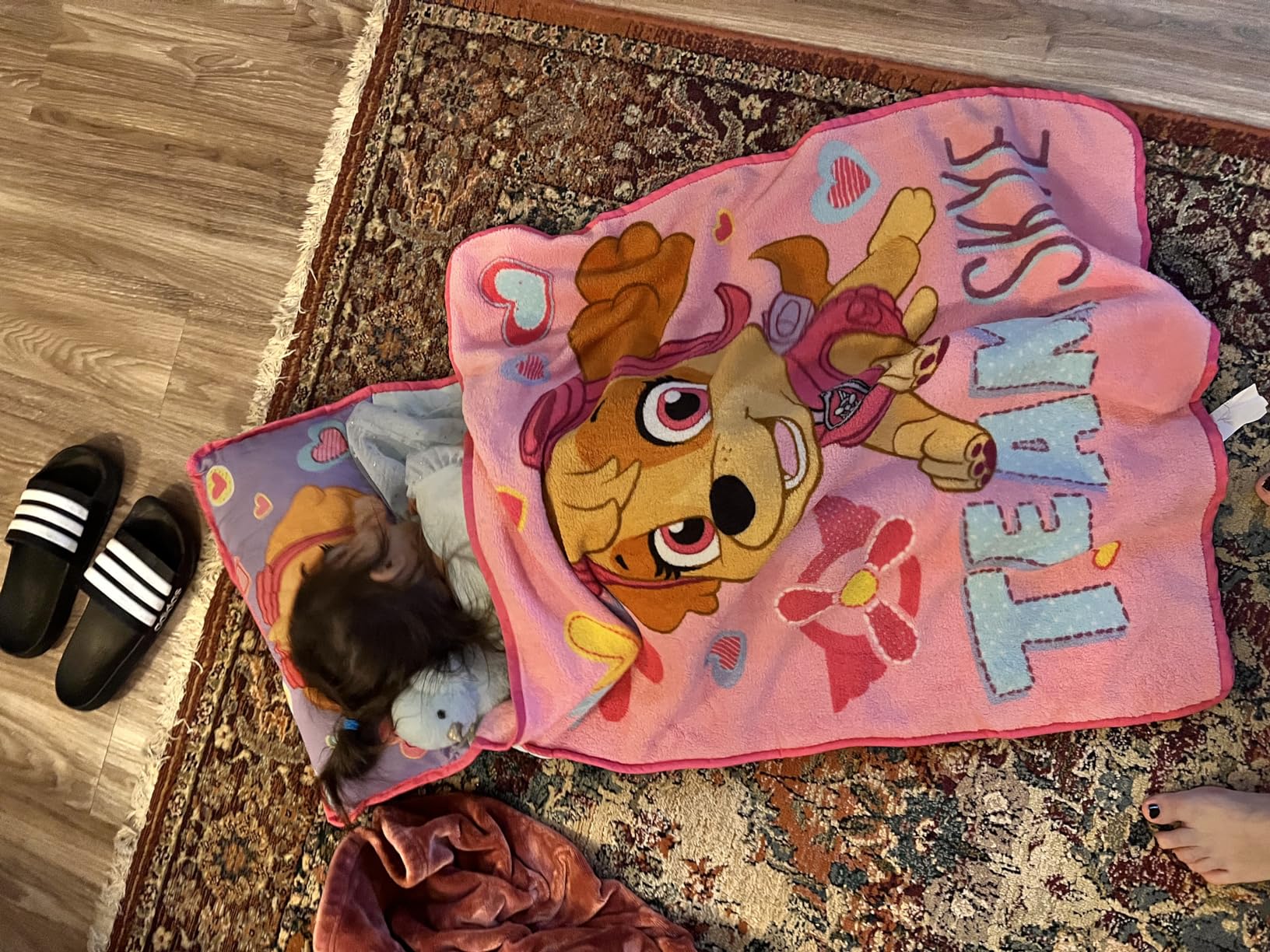Paw Patrol Team Skye Toddler Nap-Mat Set - Includes Pillow and Plush Blanket – Great for Girls Napping During Daycare or Preschool - Fits Toddlers, Pink customer photo 1