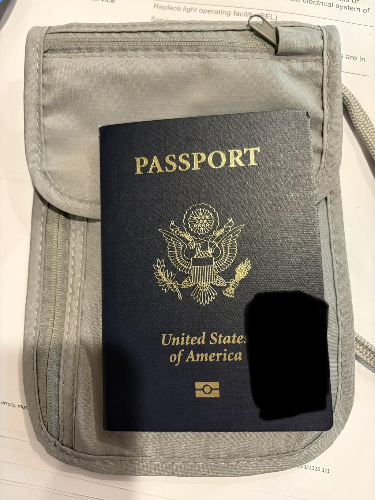 Travelon Rfid Blocking Undergarment Neck Pouch Travel Wallet, Gray, One Size customer photo 2