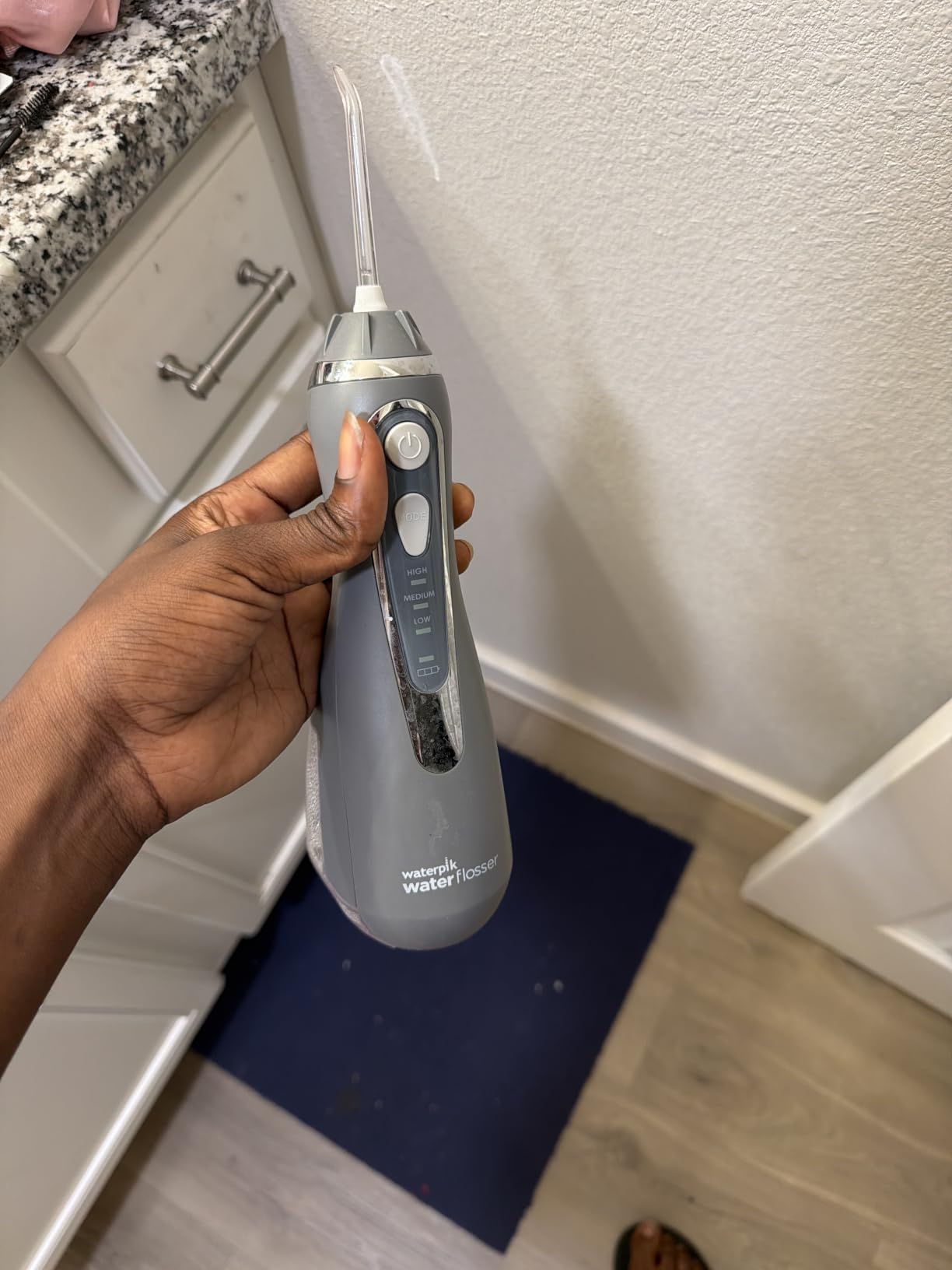 Waterpik Cordless Advanced Portable Water Flosser, Rechargeable, White customer photo 2