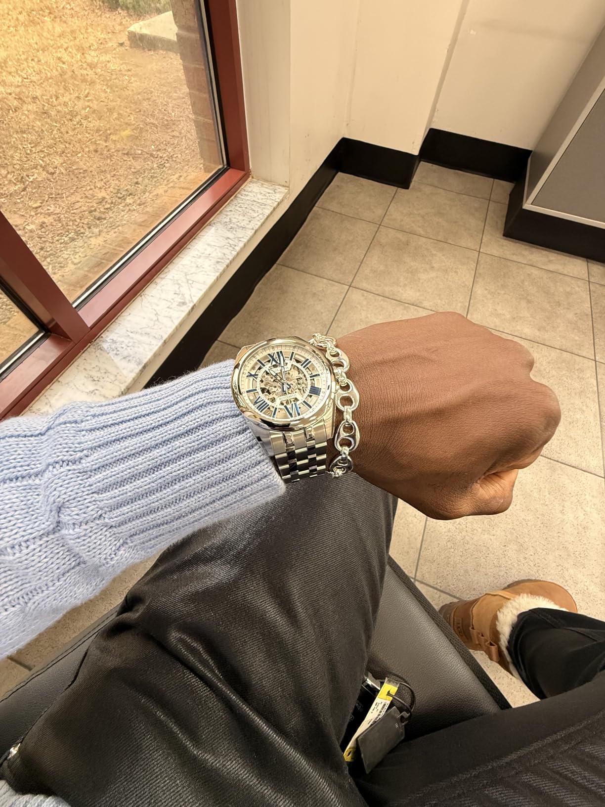 Bulova Men's Classic Sutton 3-Hand 21-Jewel Automatic Watch, 42 Hour Power Reserve, Skeleton Dial, Luminous Hands, 100M Water Resistant, 43mm customer photo 2
