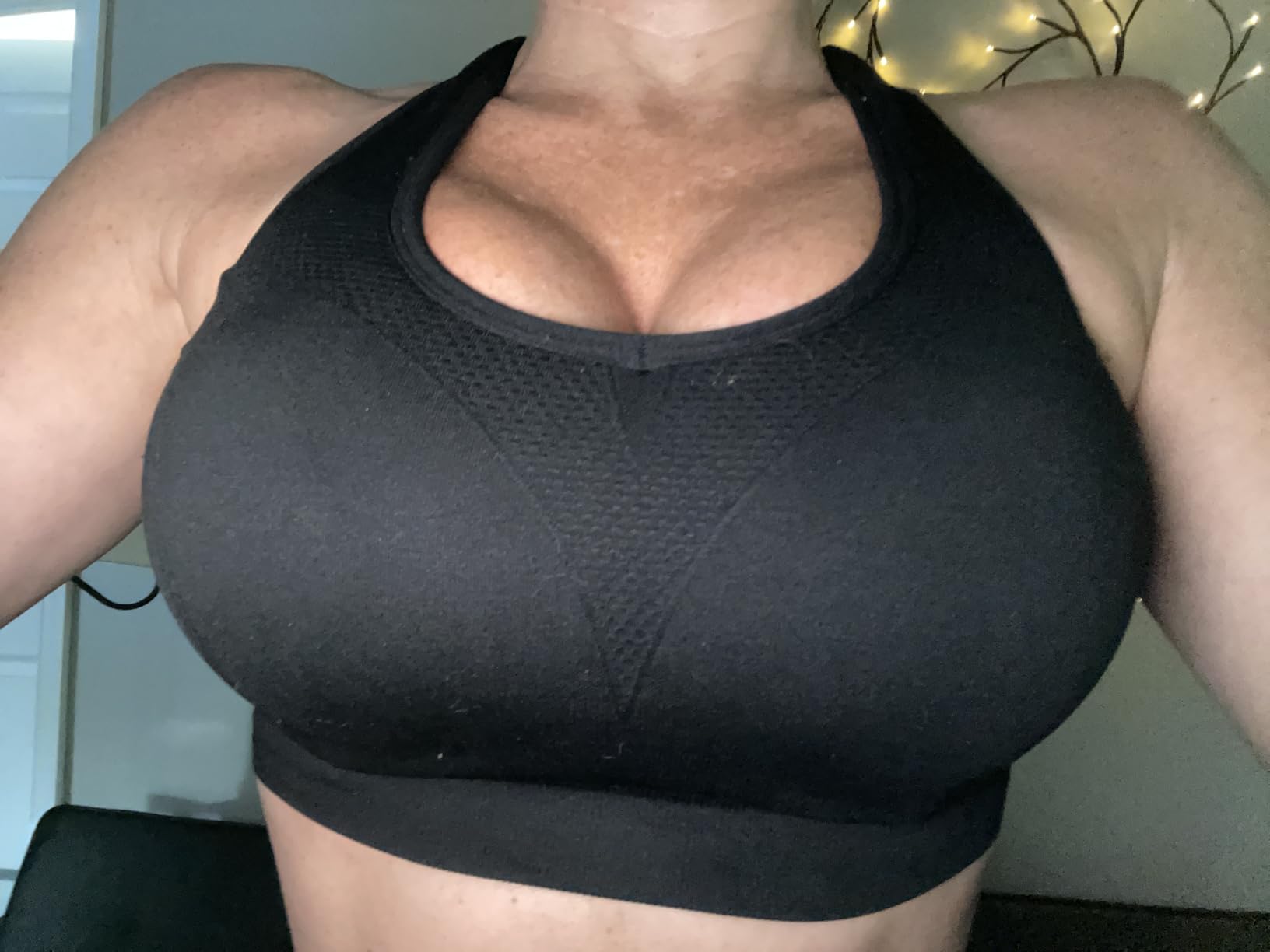MIRITY Women Racerback Sports Bras - High Impact Workout Gym Activewear Bra customer photo 2