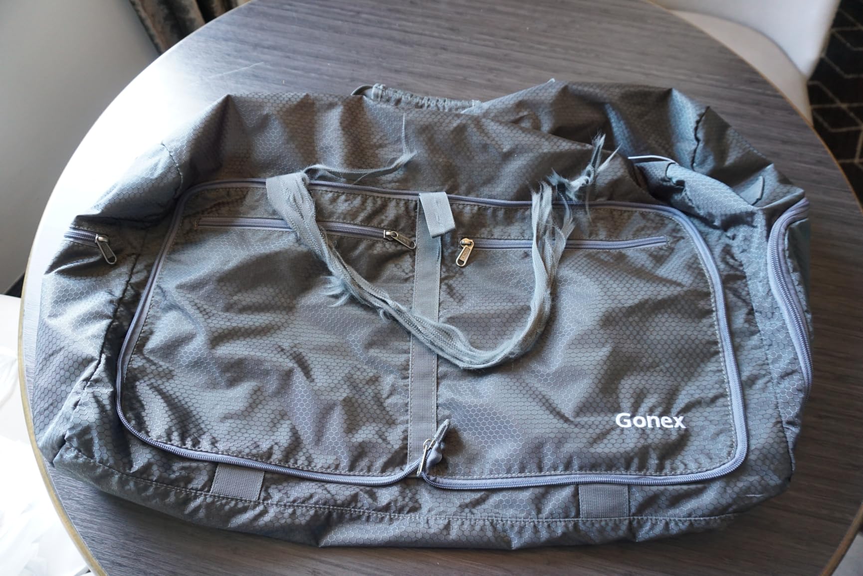 Gonex 60L Foldable Travel Duffle Bag with Shoe Compartment, Lightweight customer photo 1