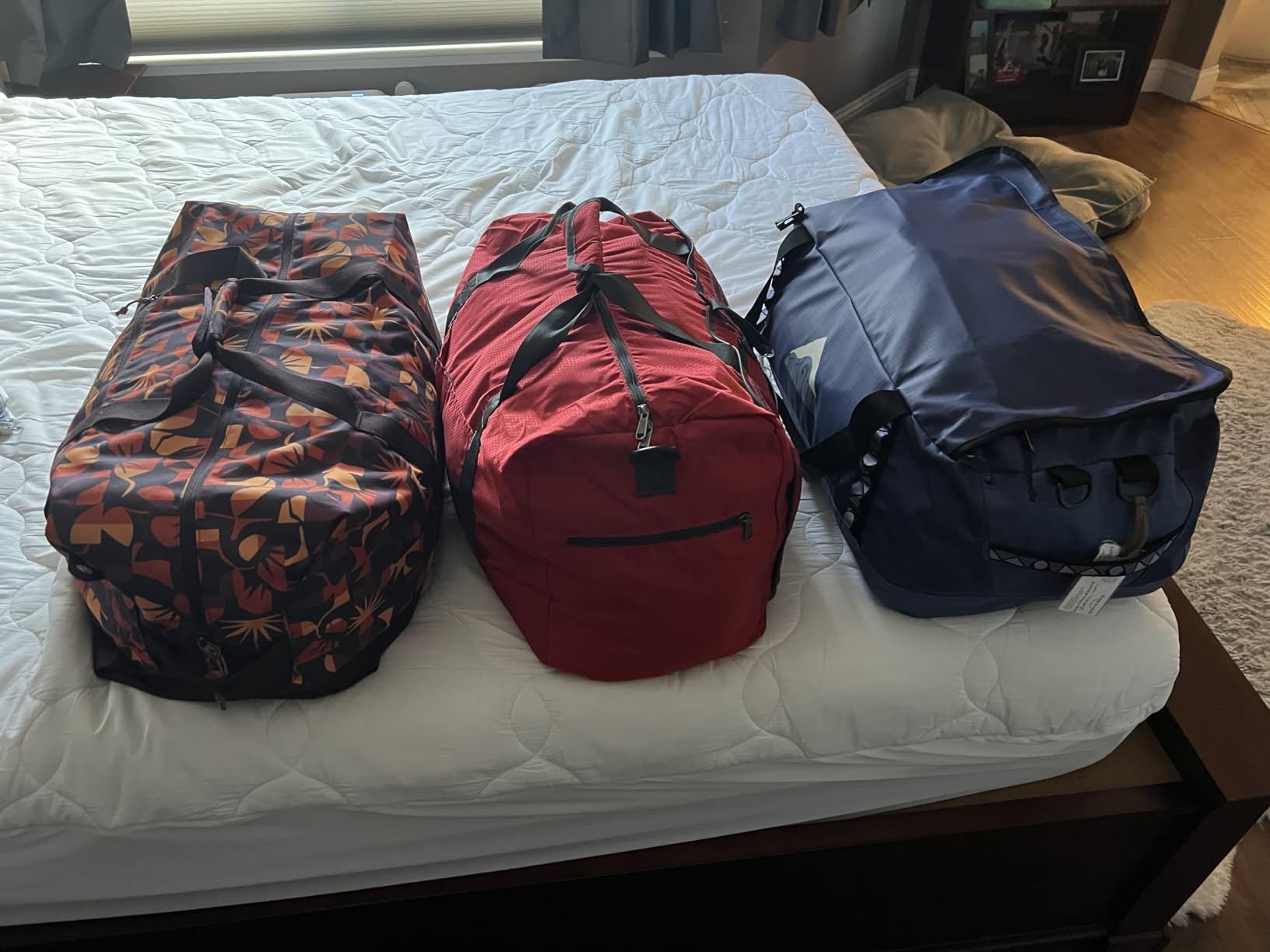 Gonex 60L Foldable Travel Duffle Bag with Shoe Compartment, Lightweight customer photo 2