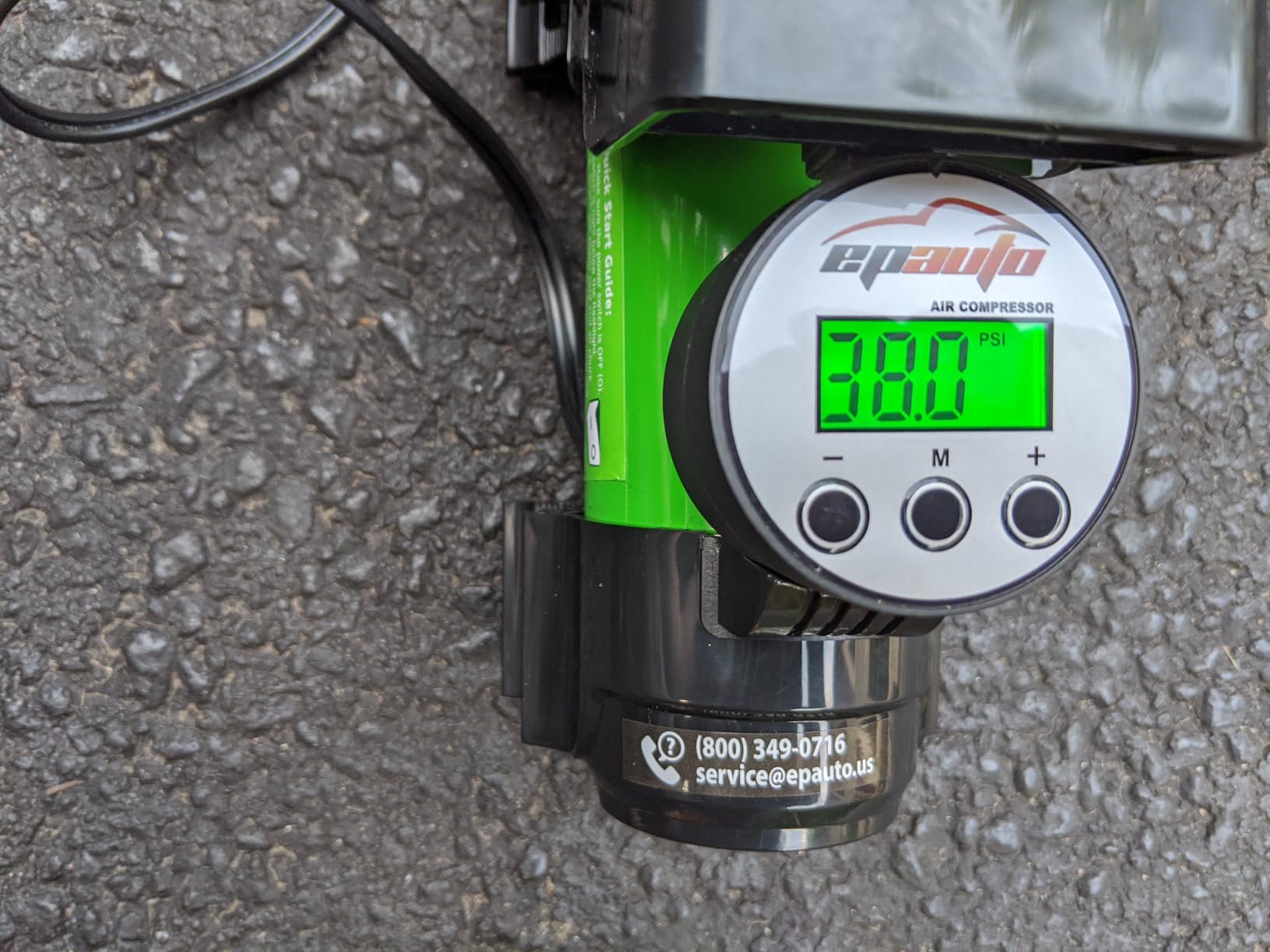 EPAuto 12V DC Portable Air Compressor Pump, Digital Tire Inflator customer photo 2