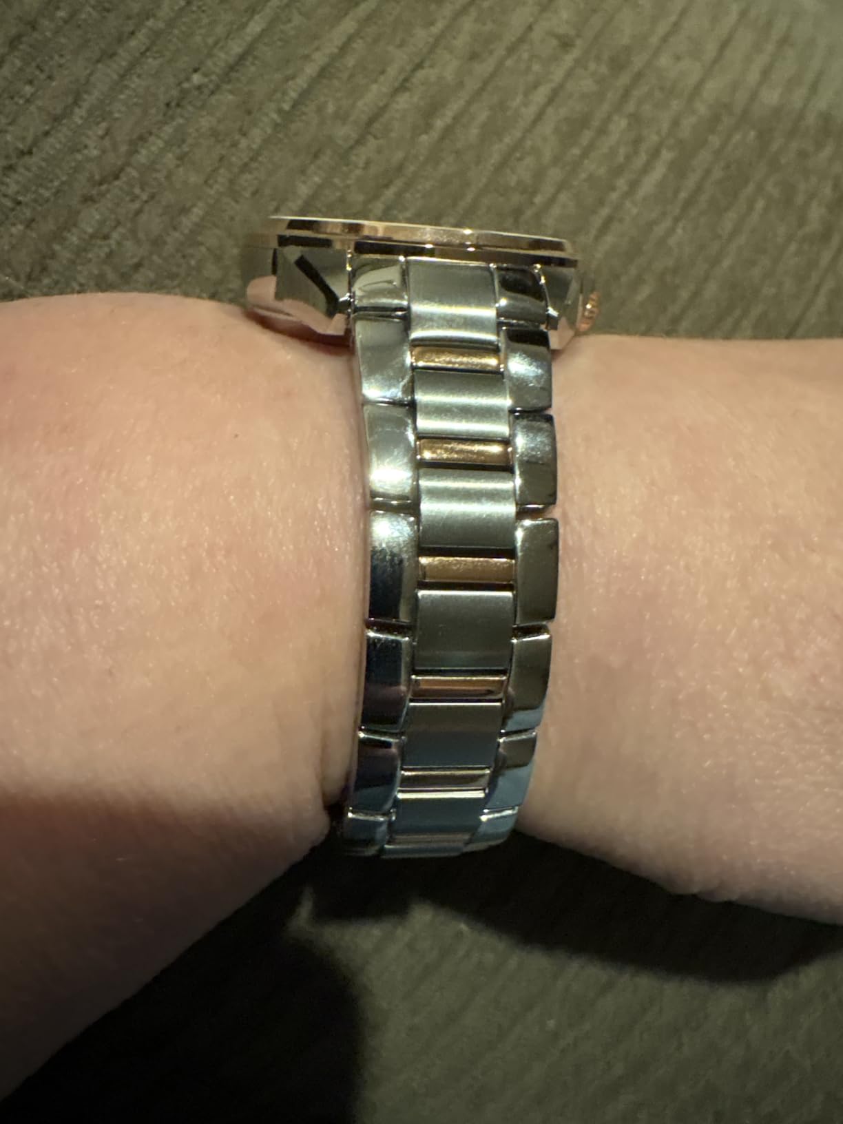 Bulova Ladies' Classic Diamond 3-Hand Automatic in Stainless Steel, Mother-of-Pearl Dial and Open Aperture Dial customer photo 1