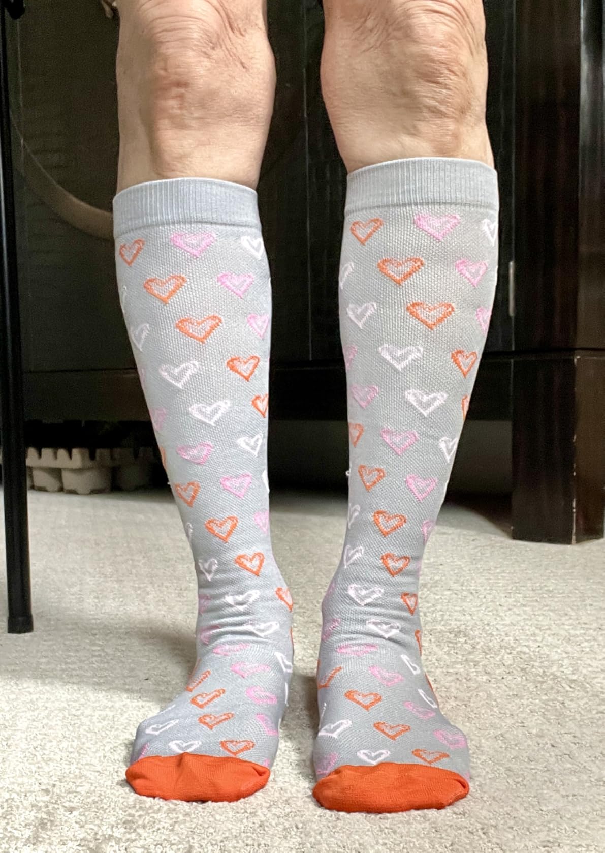CHARMKING Compression Socks for Women & Men Circulation (8 Pairs) 15-20 mmHg Best Calf Socks Support for Athletic Cycling customer photo 2