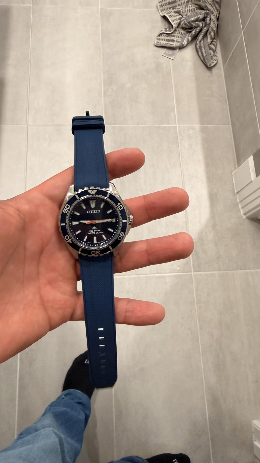 Citizen Men's Promaster Sea Eco-Drive Stainless Steel Watch, 3-Hand Date, One-Way Rotating Bezel, ISO Compliant, Luminous Hands and Markers customer photo 2