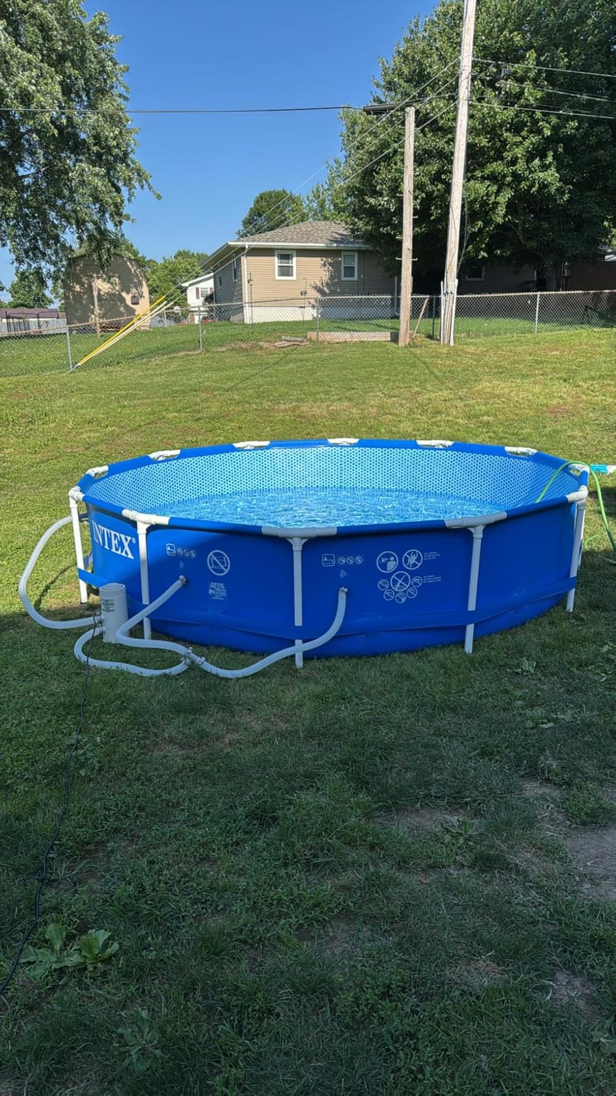 Intex Metal Frame 15ft x 48in Round Above Ground Swimming Pool Set w/Pump customer photo 2