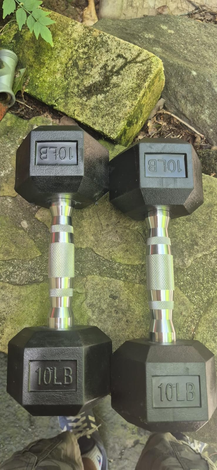 Amazon Basics Rubber Hex Dumbbell Hand Weight customer photo 2