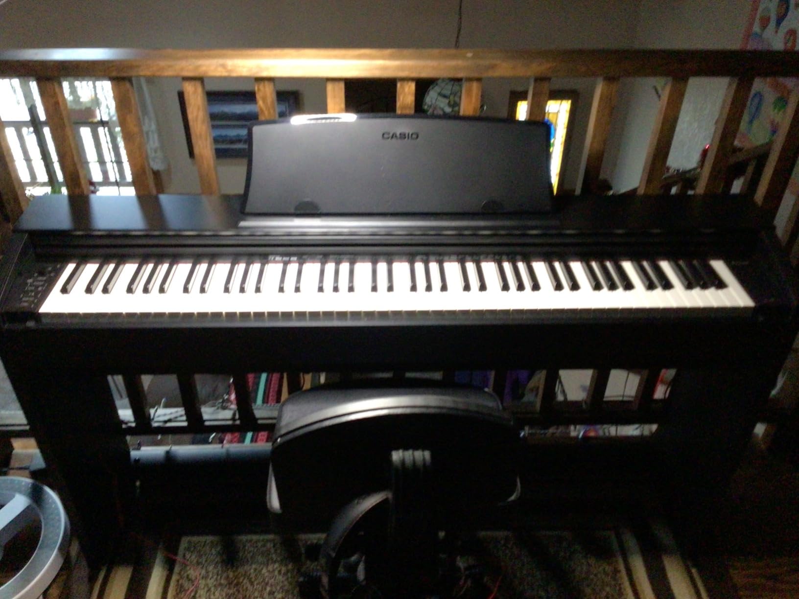 Casio Privia PX-770 – 88-Key Weighted Console Digital Piano | Tri-Sensor II Scaled Hammer Action Keys | AiR Sound Source, 19 Tones, Concert Play, 16W Stereo Speakers, USB-MIDI | Elegant Black Cabinet customer photo 1