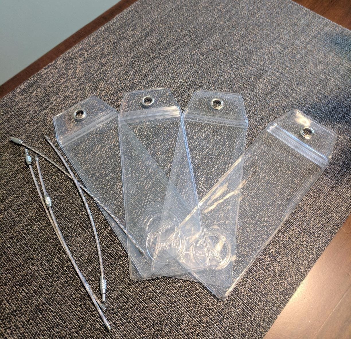Cruise On Royal Caribbean Luggage Tag Holders (4 Pack), Clear & Waterproof customer photo 2