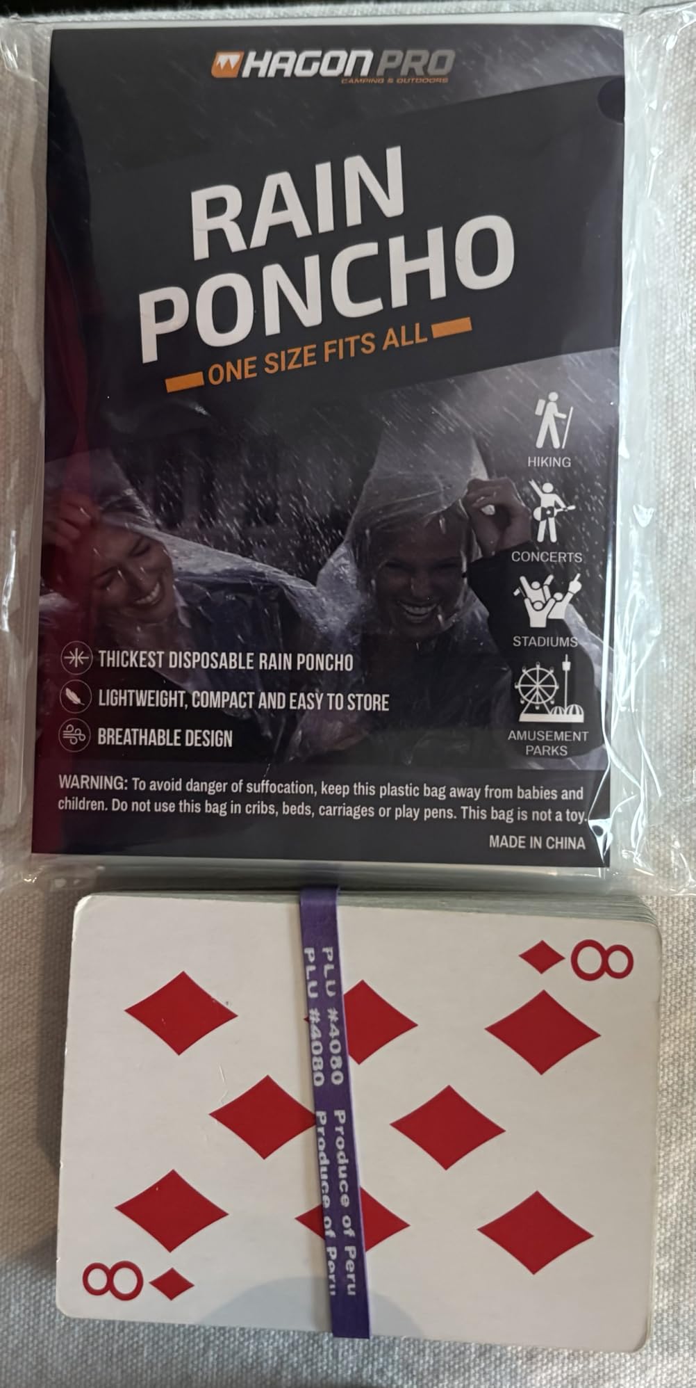 Hagon PRO Disposable Rain Ponchos for Adults (5 Pack) customer photo 2