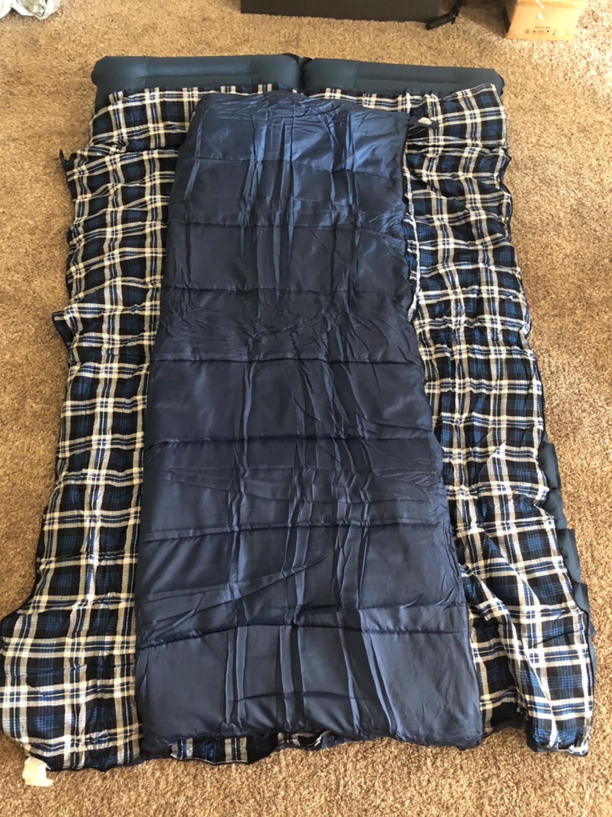 Cotton Flannel Double Sleeping Bag, 2 Person Camping Sleeping Bag customer photo 1