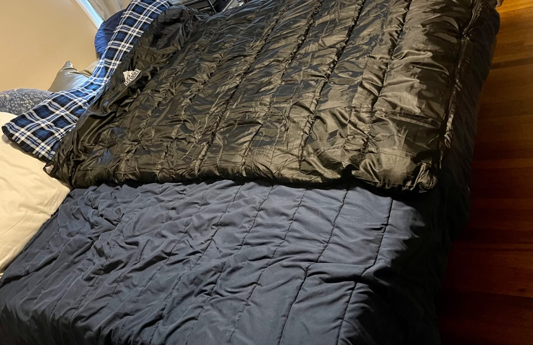 Cotton Flannel Double Sleeping Bag, 2 Person Camping Sleeping Bag customer photo 2