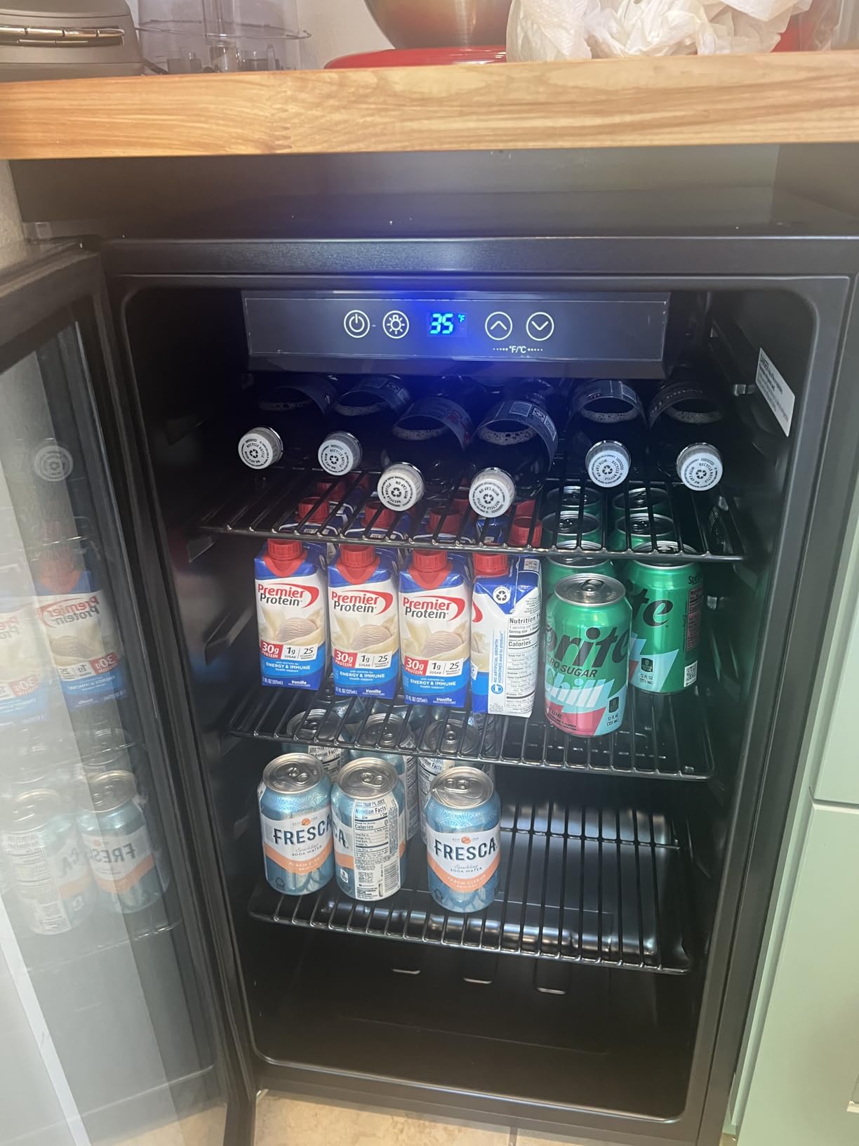 hOmeLabs Beverage Refrigerator and Cooler, 120 Cans Capacity, 3.2 Cu Ft customer photo 1
