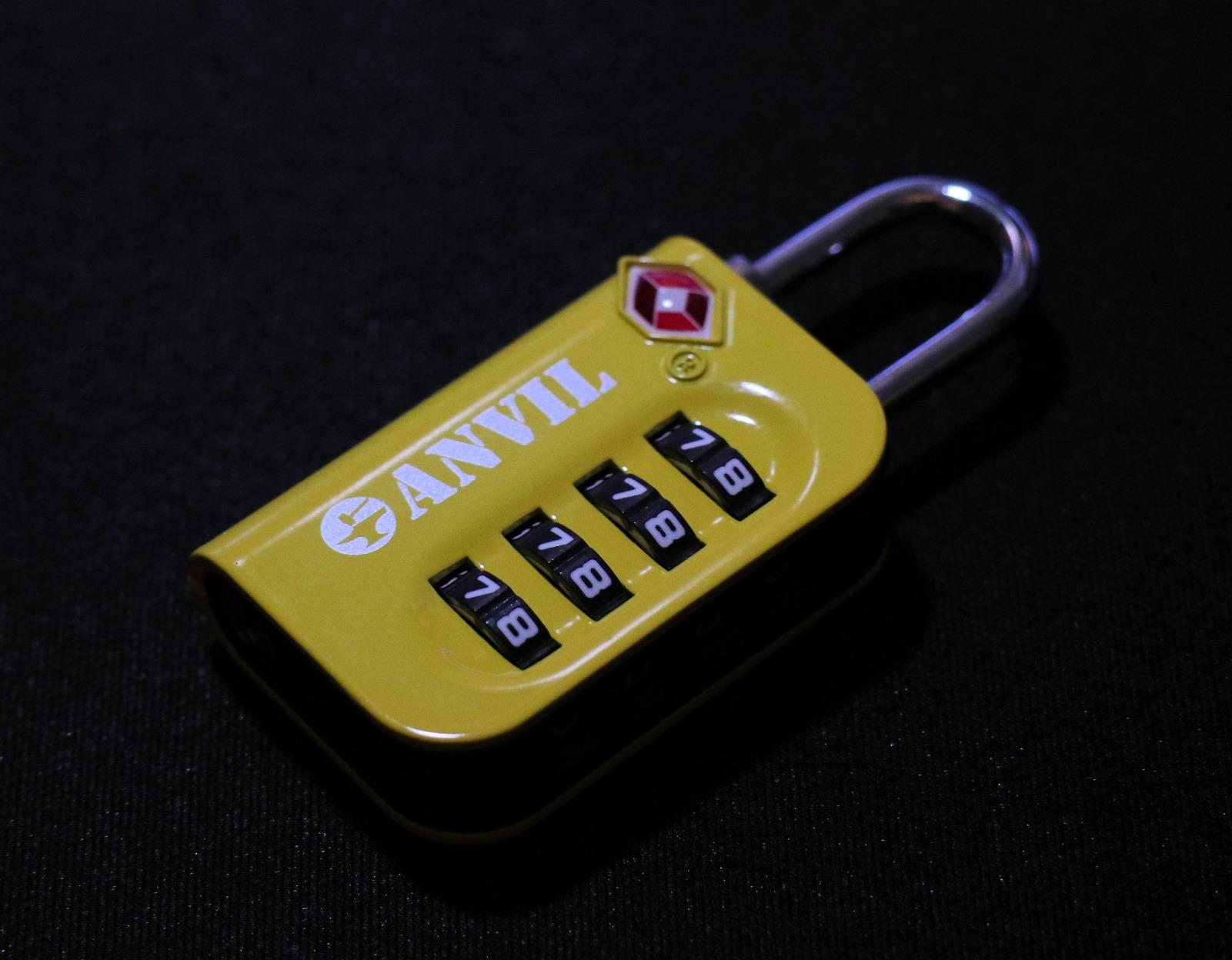 ANVIL TSA Approved Luggage Lock - 4 Digit Combination, 10,000 Combinations, Easy-Read Password Window, Travel Lock for Suitcases, Backpacks, Gym & Student Lockers, Baggage customer photo 1