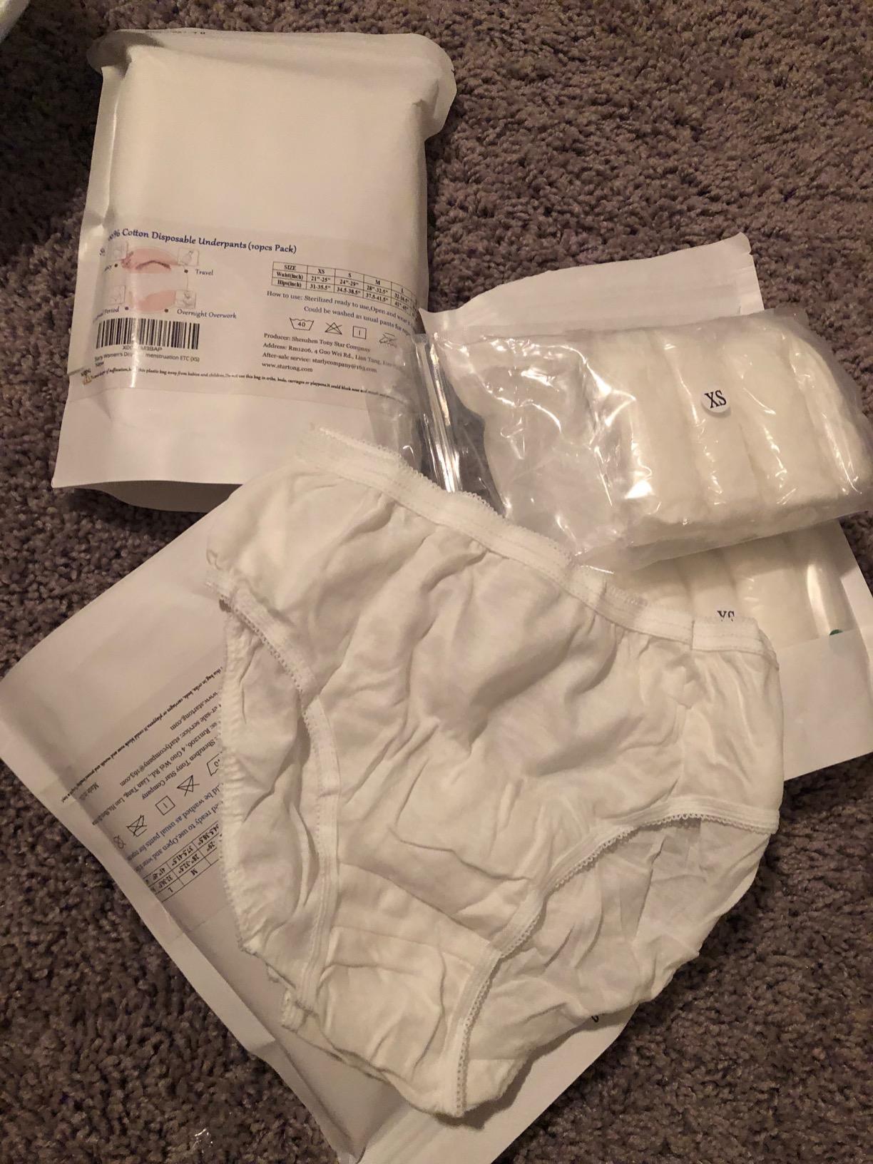 STARLY Women's Disposable Pure Cotton Underwear Travel Panties customer photo 2