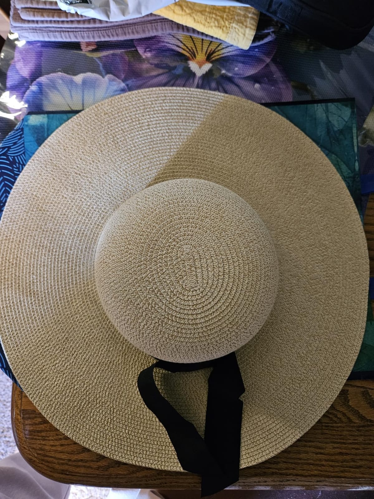 FURTALK Womens Sun Straw Hat Wide Brim Floppy Summer Beach Hats for Women customer photo 2