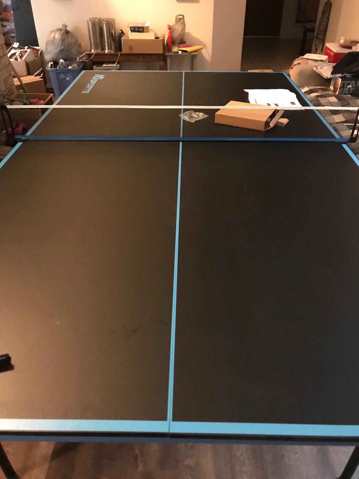MD Sports Table Tennis Tables Multiple Styles Ping Pong Tables, Foldable for Easy Storage with Nets Included, Perfect for Family Game Rooms customer photo 2
