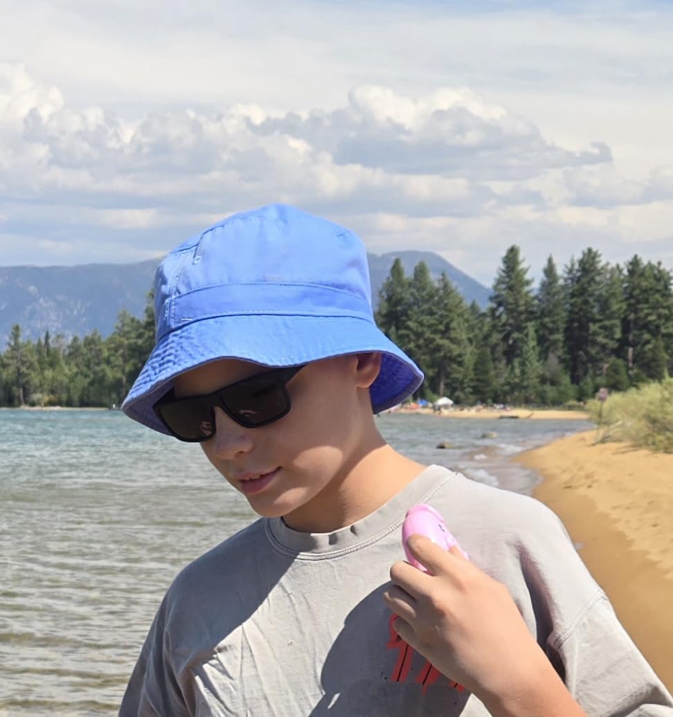 Hot Summer Bucket Hat - Trendy Cotton Sun Hat for Beach, Golf, Fishing customer photo 2