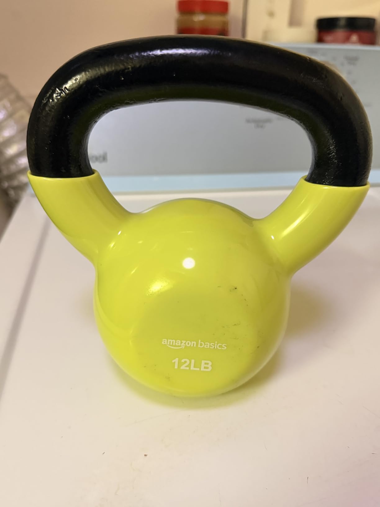 Amazon Basics Vinyl Kettlebell customer photo 1