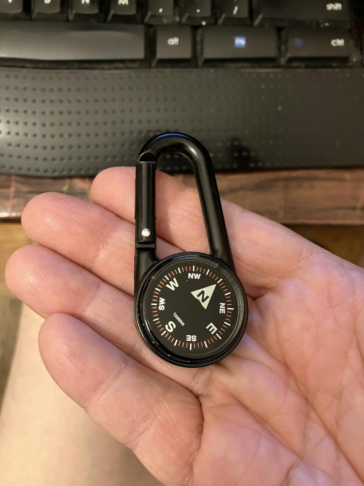 Coghlan's Compass – Carabiner, Liquid-Filled Navigation Tool for Hiking, Camping, Survival & Orienteering customer photo 2