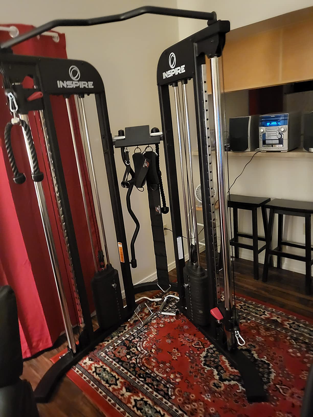 Inspire Fitness FTX Functional Trainer - Compact at Home Workout Machine with Accessories - Space Saving Design - Home Gym Cable Machine and Two 165 lb Weight Stacks customer photo 2