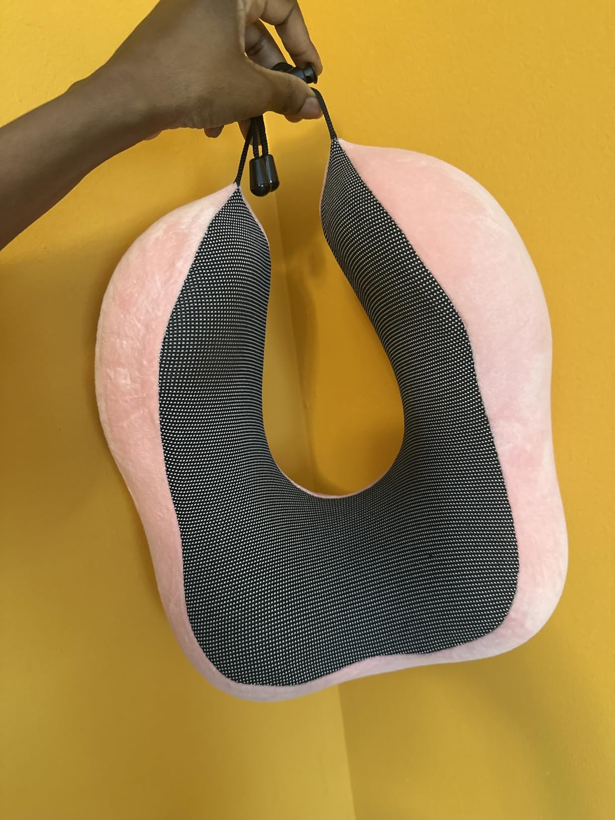 TALLGO Travel Pillow, Best Memory Foam Neck Pillow Head Support Soft Pillow for Sleeping Rest, Airplane Car & Home Use (Black) customer photo 1