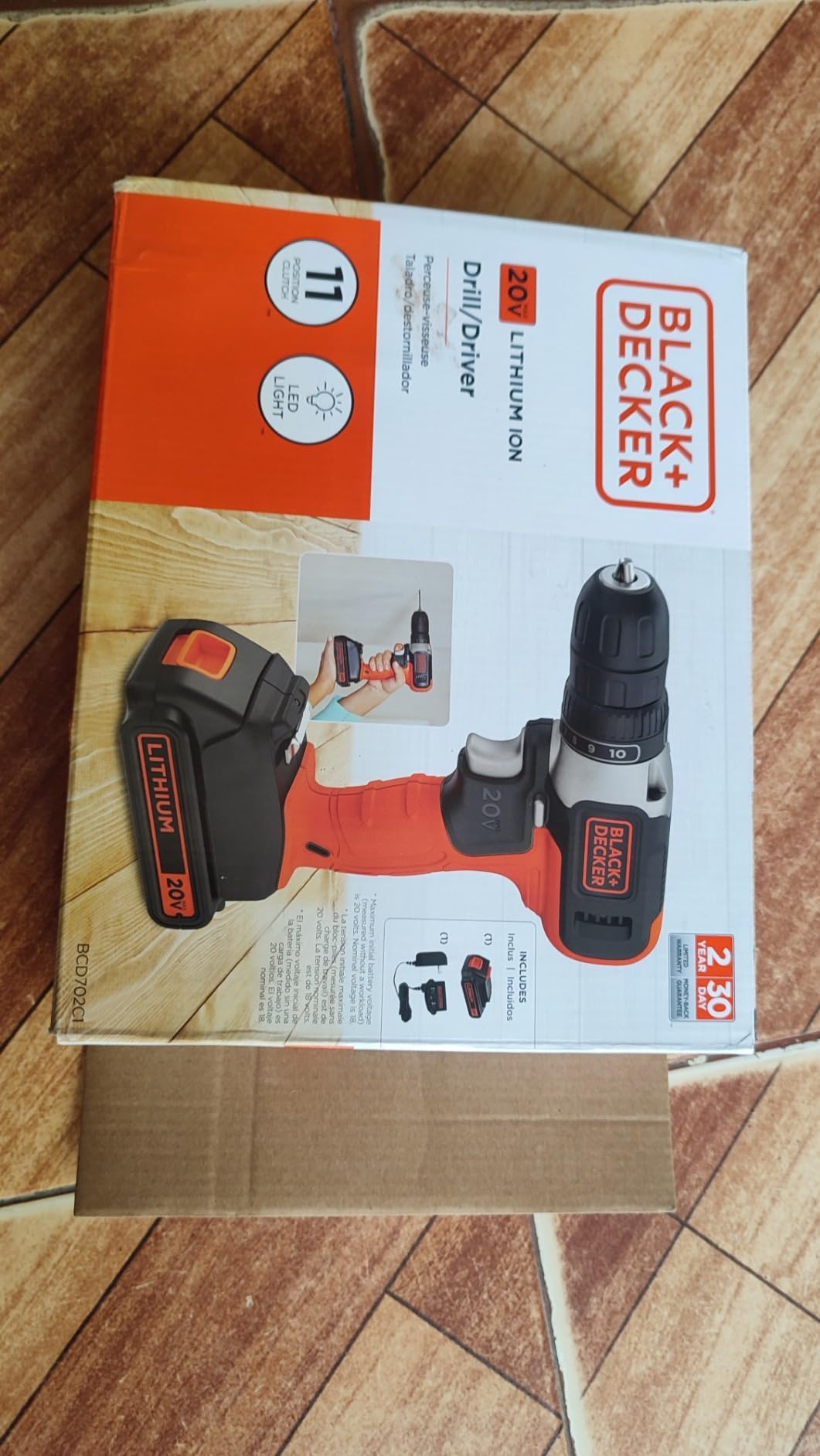 BLACK+DECKER 20V MAX Cordless Drill Kit with ‎Battery, Charger, Includes Double Sided Drill Bit (BCD702C1) customer photo 2