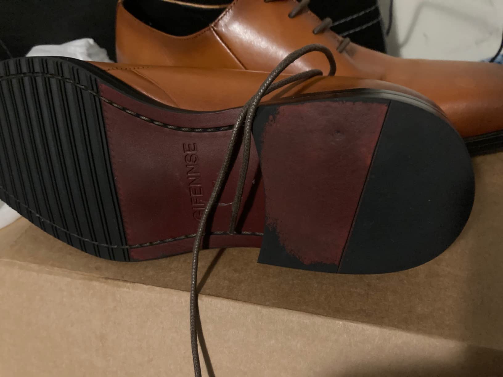 Men's Dress Shoes Oxford Formal Leather Shoes for Men customer photo 2