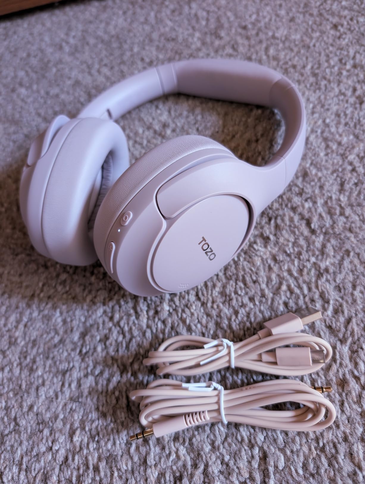 TOZO Hybrid Active Noise Cancelling Headphones, Hi Res Audio customer photo 1