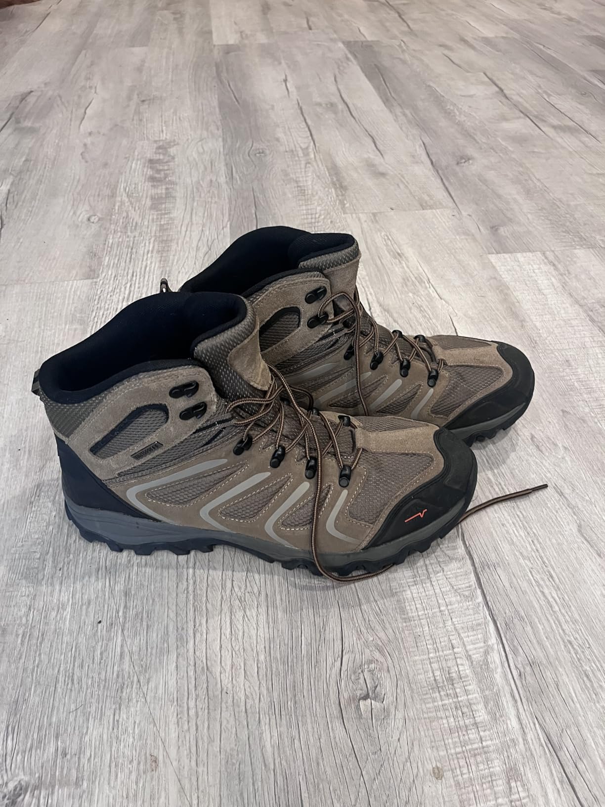 NORTIV 8 Men's Ankle High Waterproof Hiking Boots | Outdoor Lightweight Hiking Boots for Camping, Trekking and Mountaineering Armadillo customer photo 2