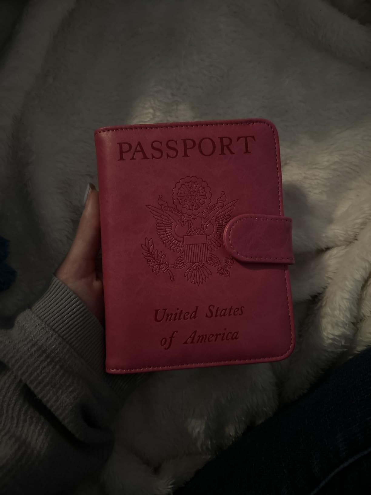 Passport Holder Cover Wallet RFID Blocking, Travel Essentials customer photo 1