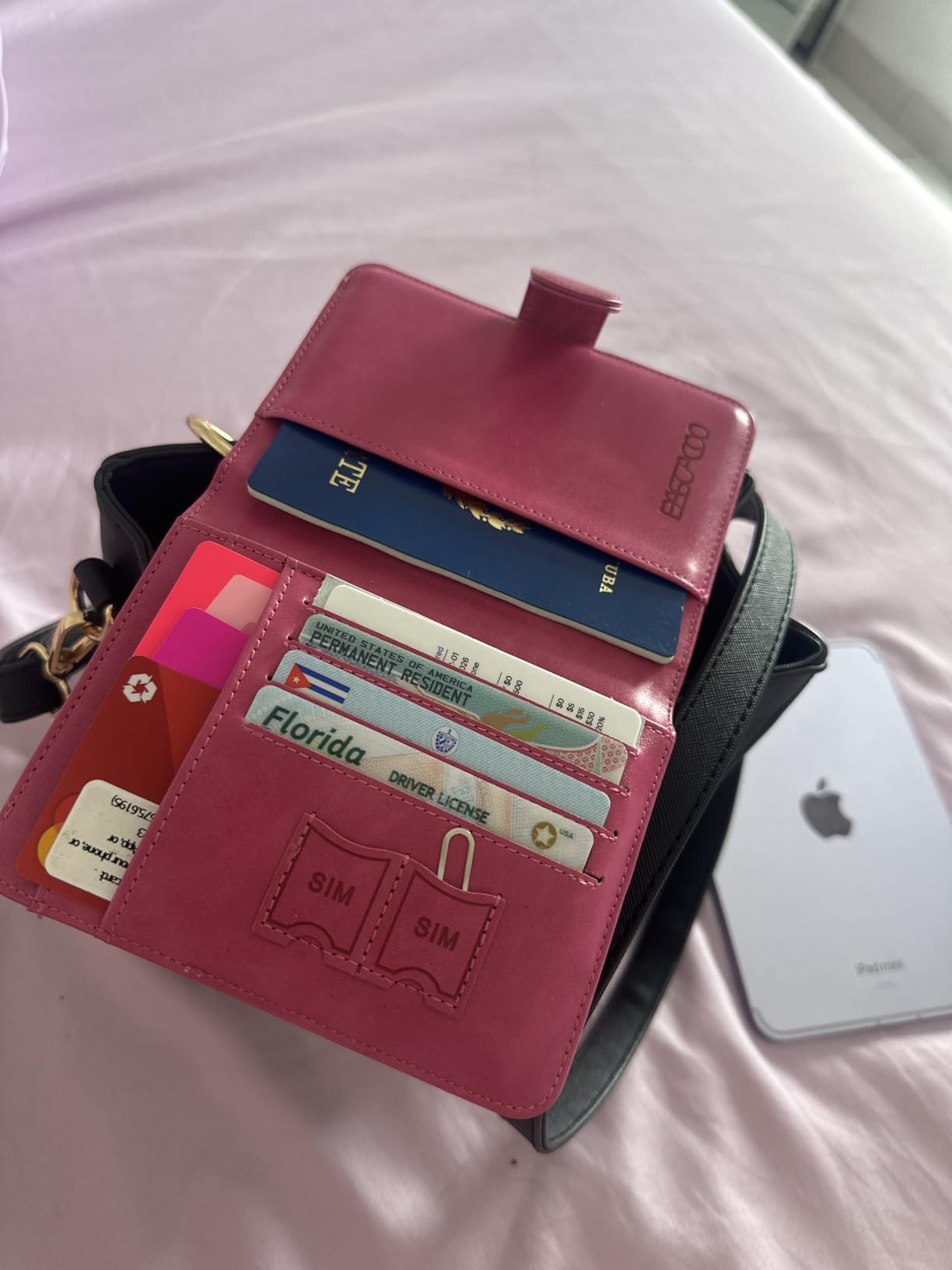 Passport Holder Cover Wallet RFID Blocking, Travel Essentials customer photo 1