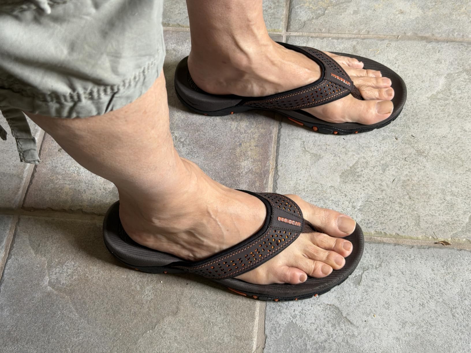 GUBARUN Mens Sport Flip Flops Comfort Casual Thong Sandals Outdoor customer photo 2