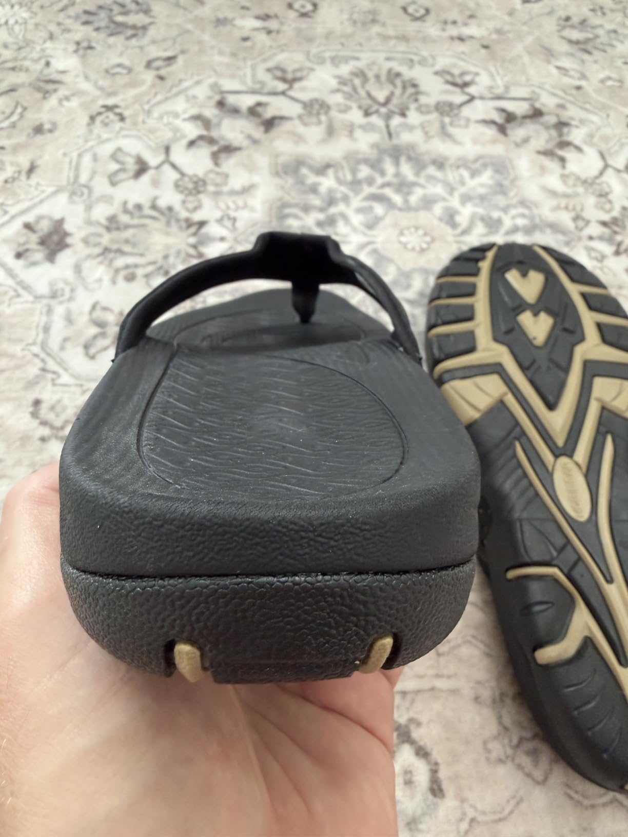 KIIU Mens Thong Sandals Indoor and Outdoor Beach Flip Flop customer photo 1