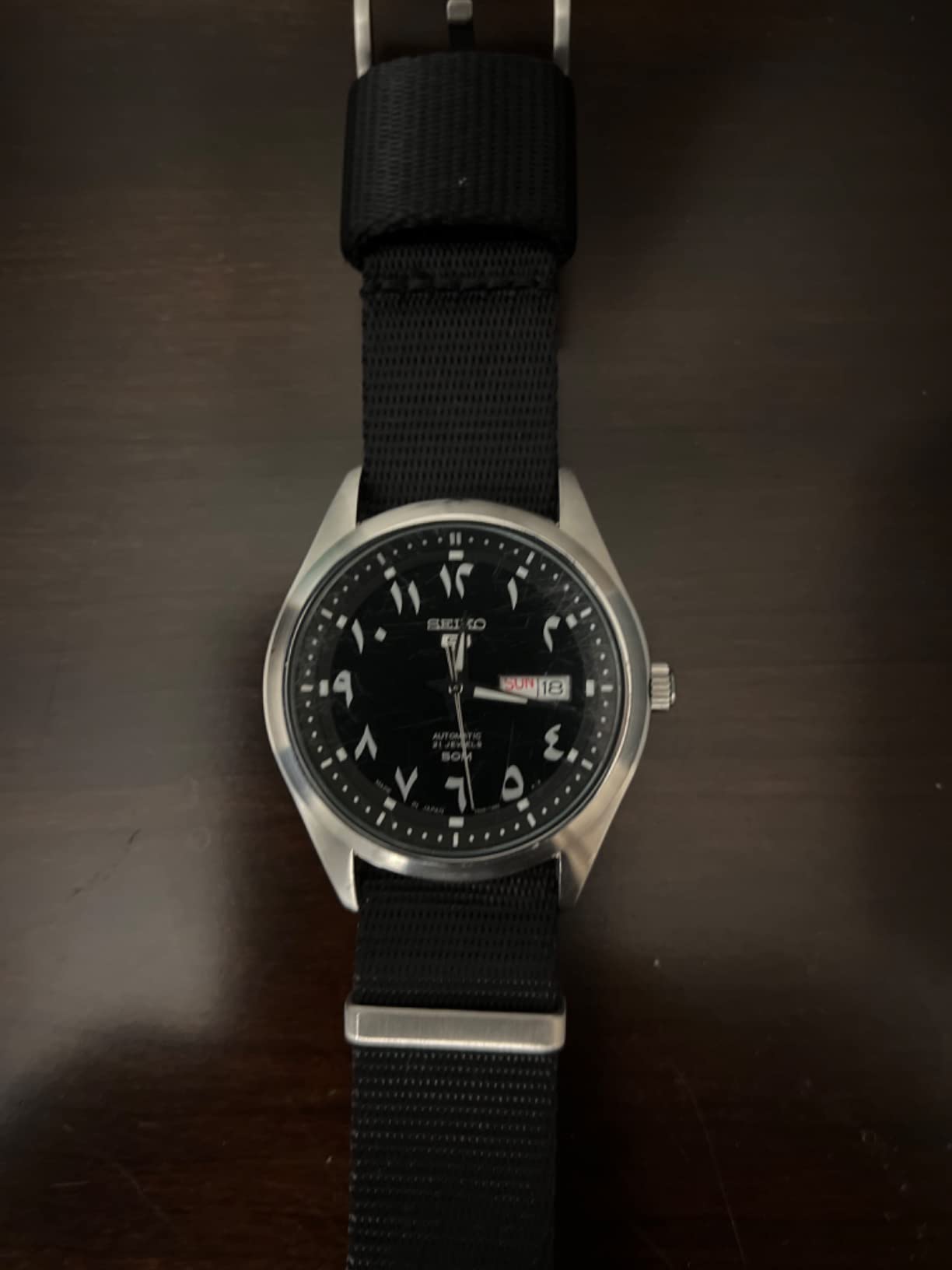 SEIKO 5 Automatic Black Eastern Arabic Dial Men's Watch SNKP21J1 customer photo 1