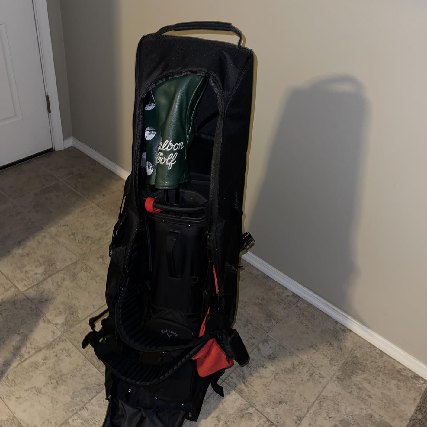 Himal Outdoors Soft-Sided Golf Travel Bag with Wheels, 600D Oxford Fabric | Water-Resistant 600D Oxford, Soft-Sided Design, Rolling Wheels, Excellent Zipper, Universal Fit, Airline Travel customer photo 2