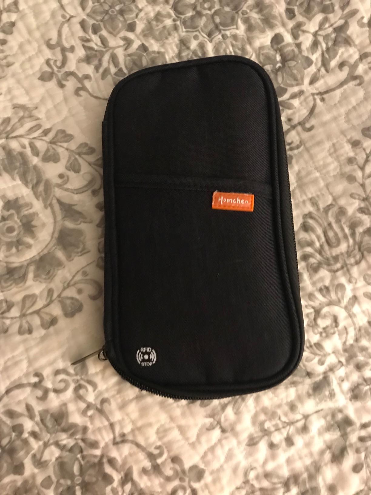 RFID Family Passport Wallet Holder Waterproof, Travel Document Organizer Credit Card Clutch Bag for Men Women customer photo 1