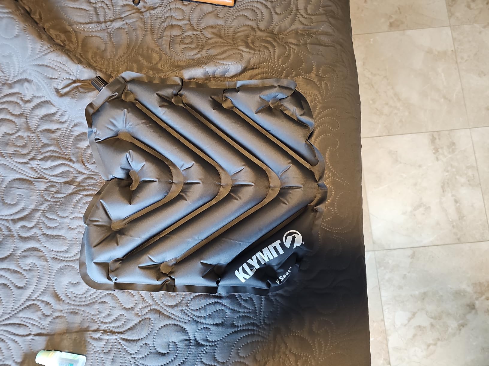 KLYMIT V Seat - Portable, Inflatable Padded Cushion Seat, Perfect for Air Travel, Camping, Backpacking and Bleacher Seats customer photo 2