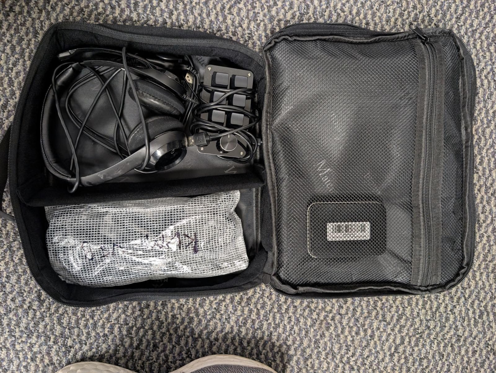 MATEIN Electronics Organizer Travel Case, Cable Organizer Bag, Black customer photo 1