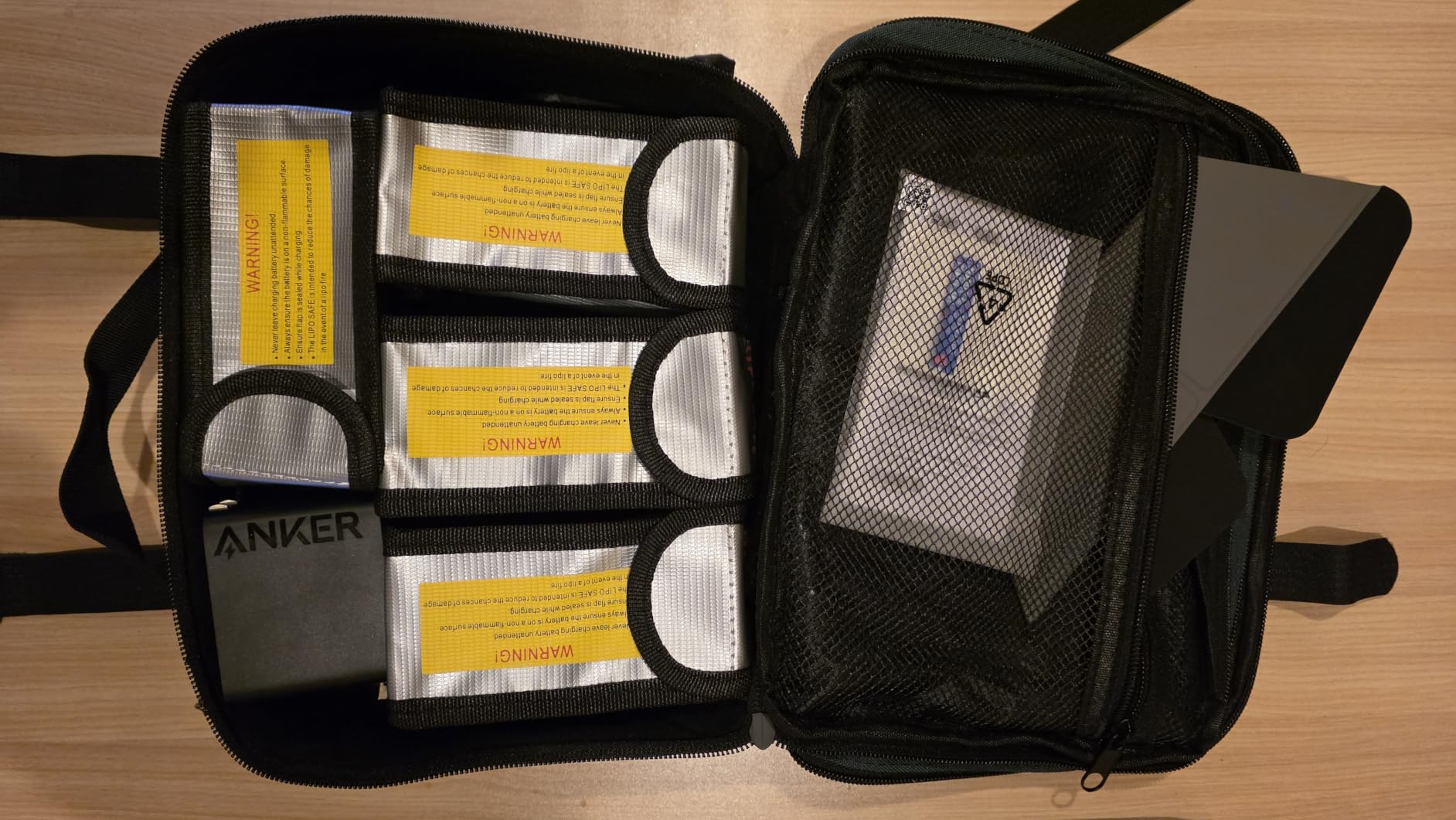 MATEIN Electronics Organizer Travel Case, Cable Organizer Bag, Black customer photo 2