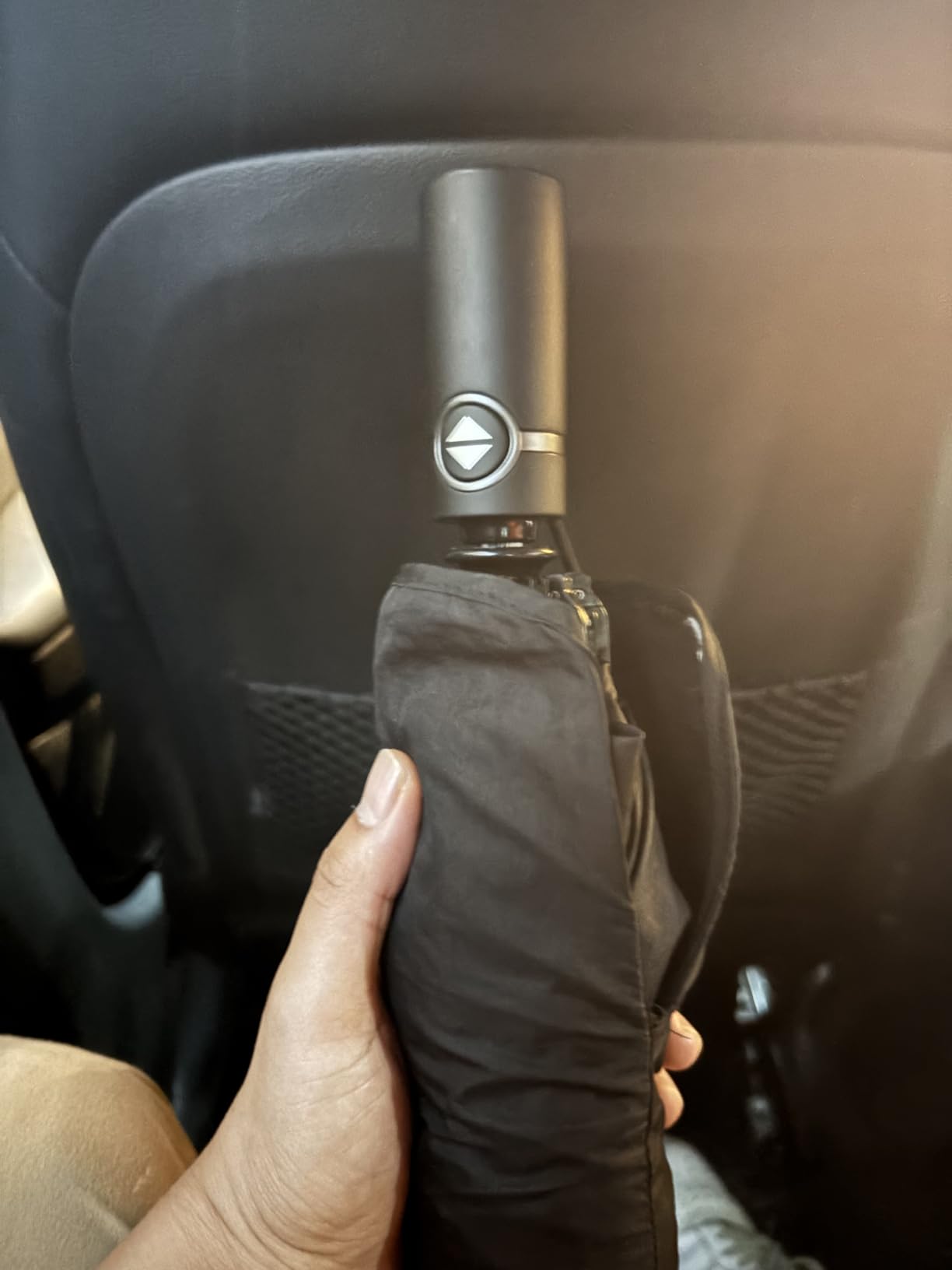 Bodyguard Inverted Umbrella - Large Windproof for Rain & Sun, Compact Reverse With Reflective Stripe, Teflon-Coated for Women Men, Travel Folding With Cover Bag customer photo 2