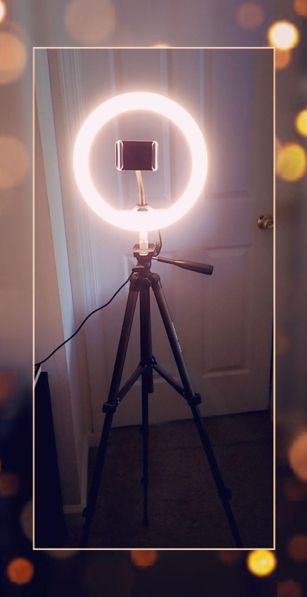 UBeesize 12 inch Ring Light with Stand, Selfie Ring Light with 50
