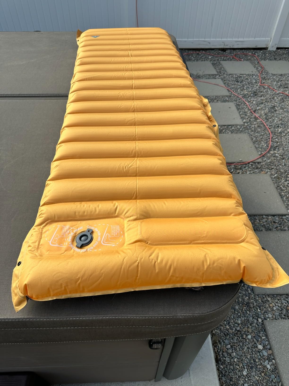 ZOOOBELIVES Inflatable Camping Sleeping Pad, 4-Inch Thick Full Air Support, No Bottoming Out for Side Sleepers, Camping & Backpacking Mattress with Built-in Foot Pump, Durable & Compact – Airlive2000 customer photo 1
