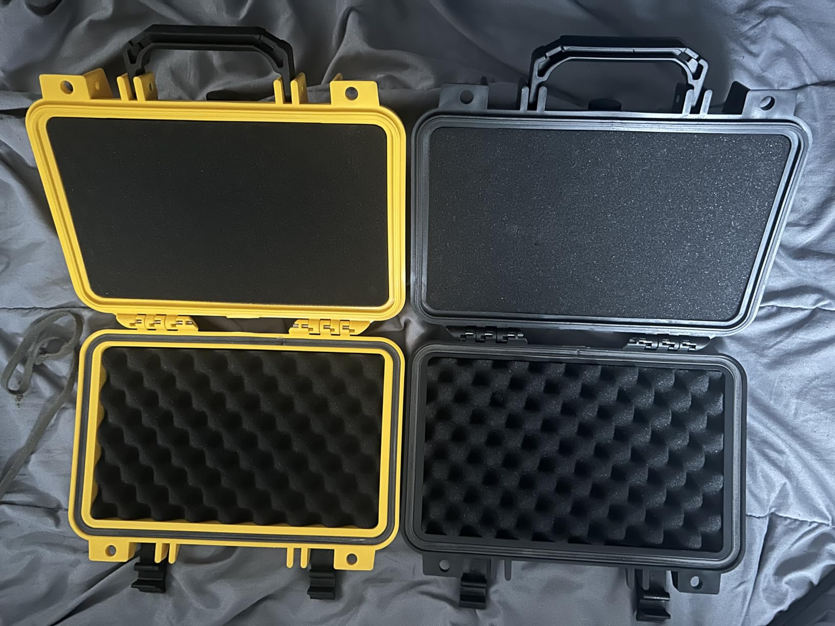 MEIJIA Portable All Weather Waterproof Protective Hard Case, Small Camera Case,Dry Case with Customizable Foam,Fit Use of Drones, Camera,Equipments, 11.65 ”x8.35”x3.78” customer photo 2