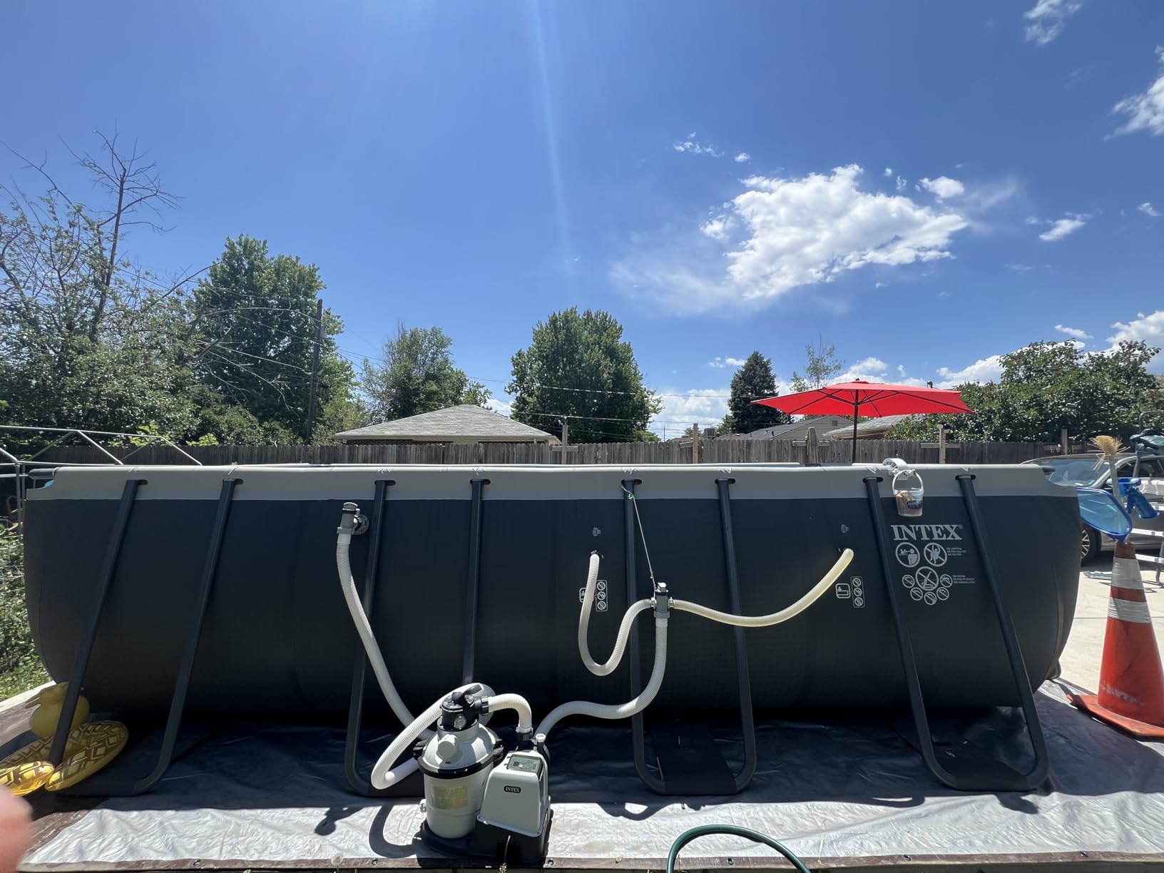 INTEX Ultra XTR 32ft x 16ft x 52in Above Ground Swimming Pool Set w/Pump customer photo 2