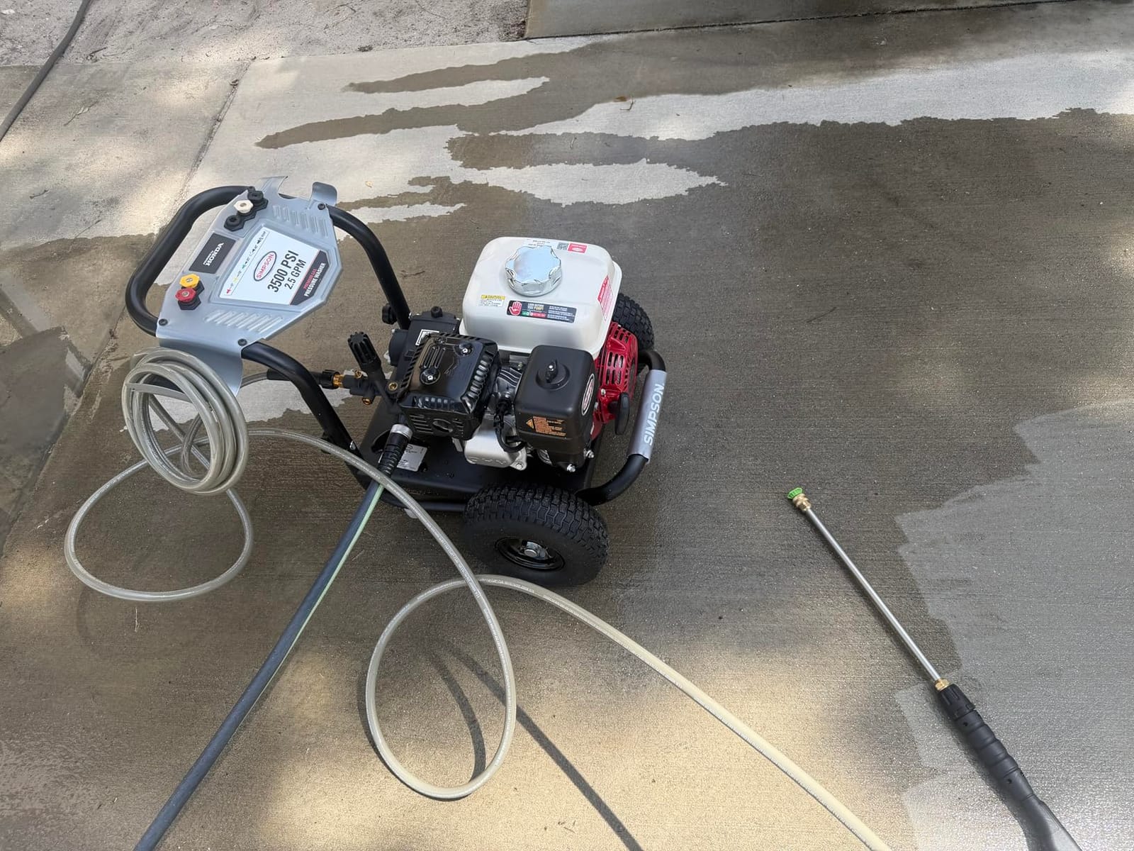 Simpson PowerShot 3500 PSI Gas Pressure Washer, 2.5 GPM, Honda GX200 Engine customer photo 2